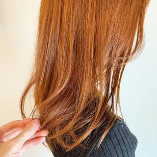 セミロング カラー 中川 竜誠のヘアスタイル