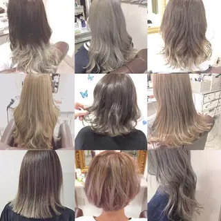 ミディアム ハイトーンカラー♡ yuのヘアスタイル