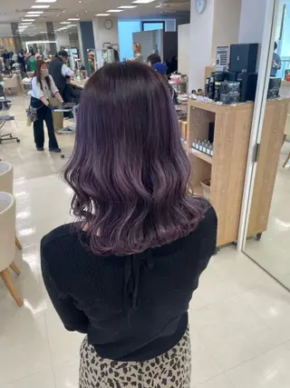 セミロング カラー ヘアアレンジ kenje luscaのヘアスタイル