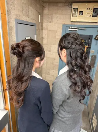 ロング ヘアアレンジ エクステ/コーンロウ KURUMI⛓️🔥のヘアスタイル