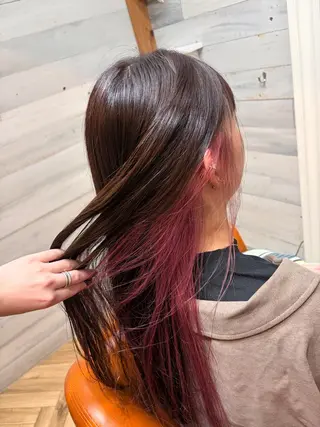 ロング カラー 琉奈 /松本/艶カラーのヘアスタイル