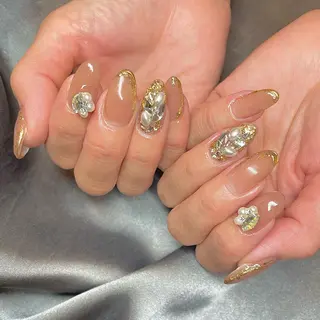 ロング カラー パーマ ヘアアレンジ メンズ キッズ ネイル マツエク・マツパ アイブロウ el. by Aoのネイルデザイン