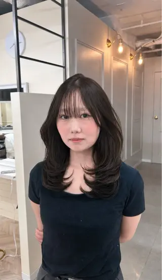 セミロング カラー ヘアアレンジ 🫧レイヤー／透明感 🫧Ryuseiのヘアスタイル