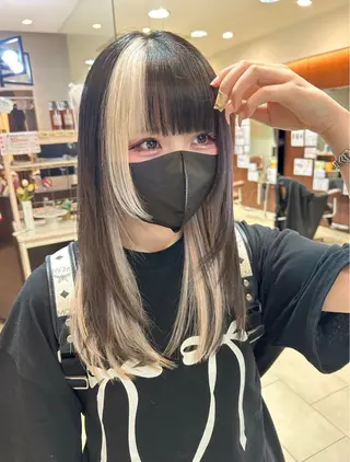 セミロング カラー 甲斐 司のヘアスタイル
