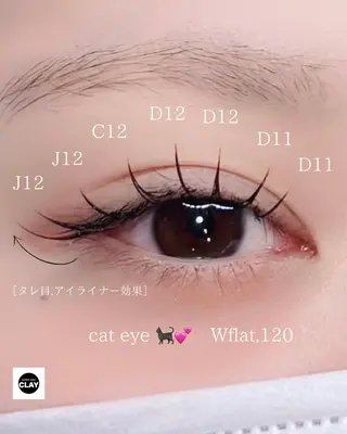 マツエク・マツパ CLAY新小岩Eye Nail【Airi】のマツエク・マツパデザイン