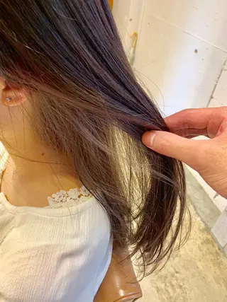 セミロング カラー ハイライトバレイヤー ジュ🎨川村聖吾🎨のヘアスタイル