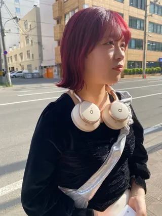 ショート カラー 東田 恋のヘアスタイル