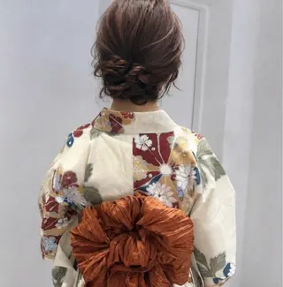 ヘアアレンジ 暖色カラー/ 着付け momo🍀🪽のその他イメージ