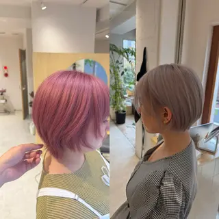 ショート カラー 🌓ウルフ/ショート /ハイトーン/大夢のヘアスタイル
