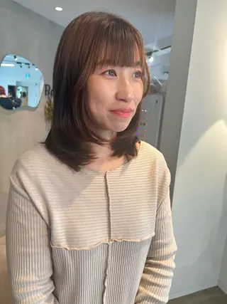 ミディアム くまざき なな /パーマモデル募集中のヘアスタイル