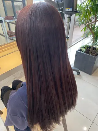 ロング ちぐさ/艶髪 ワンカラー🤍のヘアスタイル