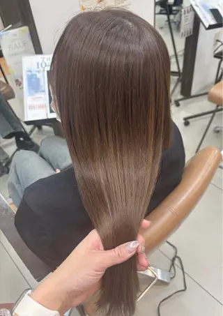 ミディアム カラー 頭皮×髪質改善 透明感カラー💎中村のヘアスタイル