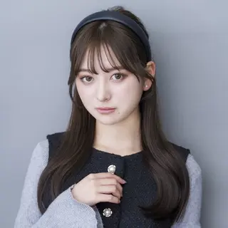 ロング 松本 聖未のヘアスタイル