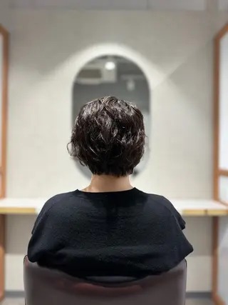ショート くせ毛カット終着点 カワサキトオル溝の口のヘアスタイル