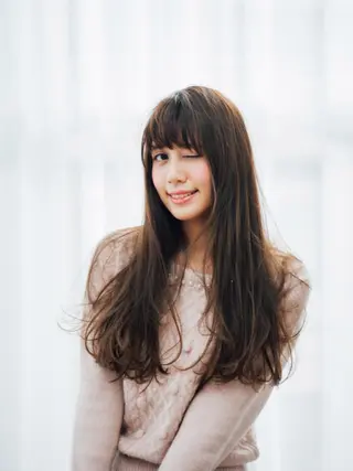 ロング カラー パーマ ヘアアレンジ メンズ キッズ ネイル マツエク・マツパ premier modelsのヘアスタイル