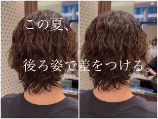 ミディアム パーマ メンズ 🇬🇧サーフカール 銀座/ren🎸のヘアスタイル