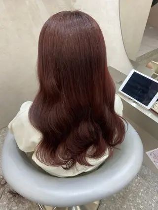 ロング カラー 新宿/韓国ヘア 中明度カラー/かやのヘアスタイル