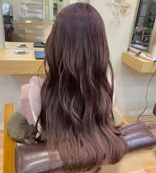 ロング カラー マンツーマン 美容師💚コウブチのヘアスタイル