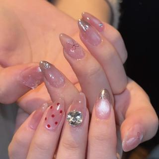 ネイル By moonネイル 🌷ワンホン/韓国風のネイルデザイン