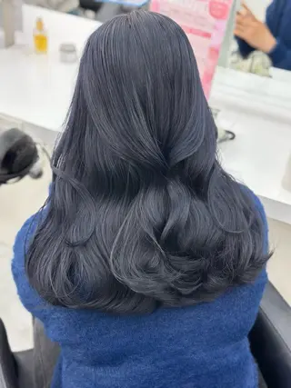 ロング カラー ヘアアレンジ 艶カラー/ハイトーン /レイヤーカットのヘアスタイル