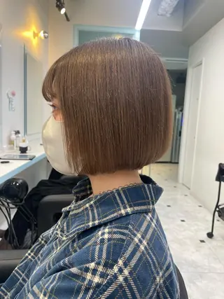 ミディアム 【美髪矯正/絹髪】 🎀hinano🎀のヘアスタイル