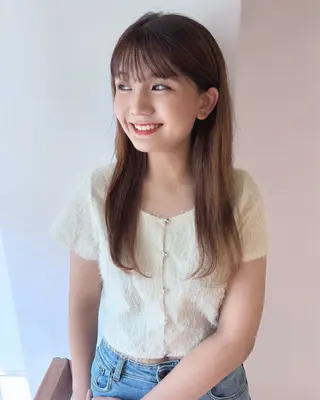 セミロング カラー amoretto _kokoroのヘアスタイル