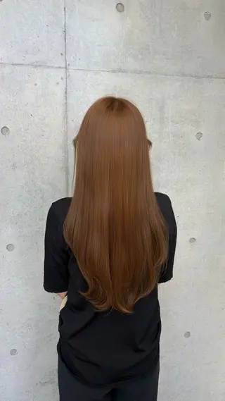 ロング カラー パーマ ヘアアレンジ メンズ 赤み消し艶カラー/美 髪☘️Reika☘️のヘアスタイル
