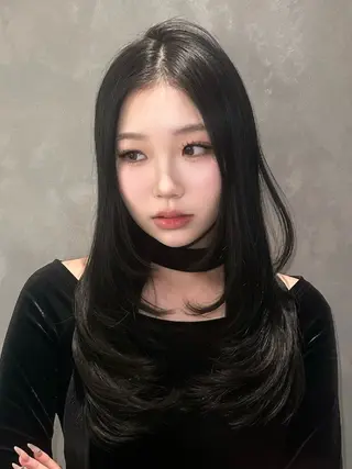 ロング Mimi♡/透明感 /ワンホンレイヤーのヘアスタイル