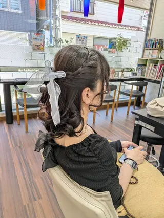 ヘアアレンジ 大人女性カット/ヘア セット✨️片本🌸のヘアスタイル
