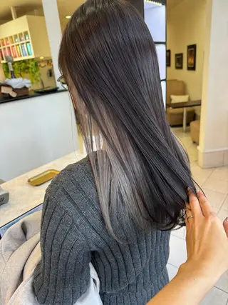 ロング カラー コレットヘアー 田中アヤノのヘアスタイル