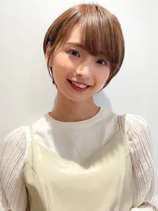 ショート カラー パーマ ヘアアレンジ 髪質改善/韓国風 レイヤー/田村祐樹のヘアスタイル