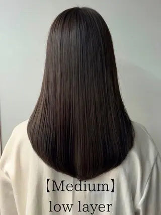 セミロング 透明感カラー ʜ ᴀ ʀ ᴜのヘアスタイル