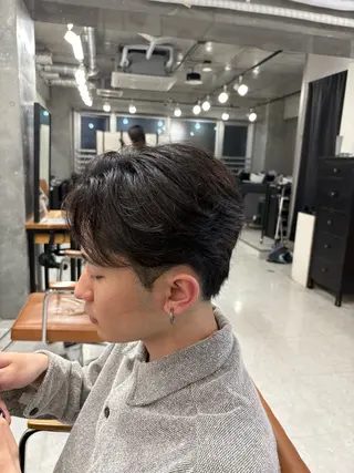 メンズ 下北沢メンズパーマ 特化園田 楓莉のヘアスタイル