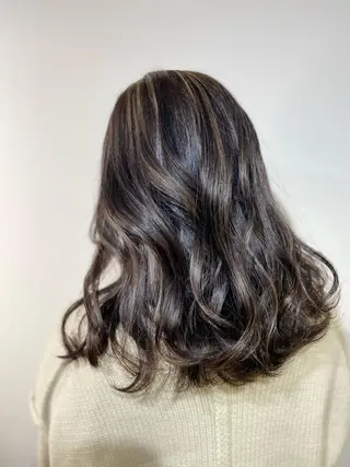 ロング カラー レイヤーカット 赤み消し　店長/大和のヘアスタイル