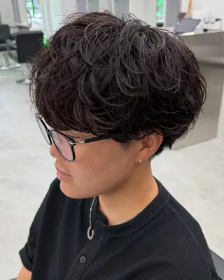 ショート パーマ メンズ メンズパーマ/矢場町 /NODE 下村透依のヘアスタイル