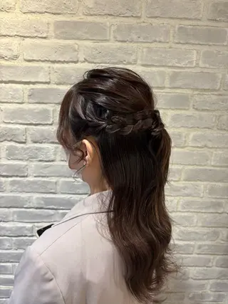 ロング ヘアアレンジ AOI🎀 顔周り カット/透明感カラーのヘアスタイル