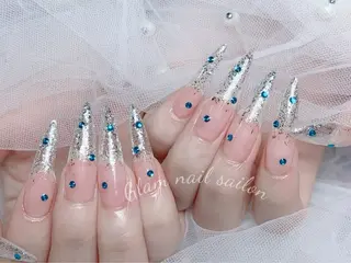 ネイル エツメ💅 長さだし🎀デザインのネイルデザイン