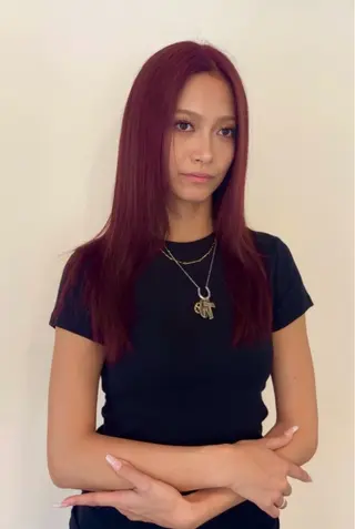 ロング カラー ケアブリーチ🥣 縮毛矯正Ryokoのヘアスタイル