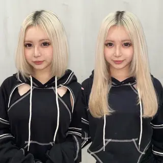ロング カラー ヘアアレンジ 🎀プルエクステ みまひかる🎀のヘアスタイル