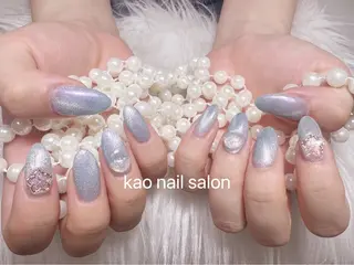 ネイル kao nail マグネット/長さだしのネイルデザイン