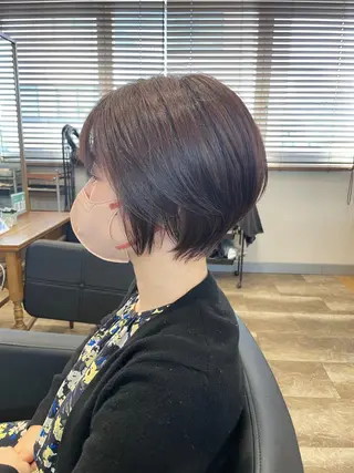 ショート カラー 髪質改善✨透明感 カラー🫧KAORIのヘアスタイル