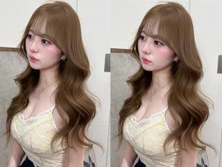 セミロング 🎀ダブルカラー/ 透明感カラー/翼🎀のヘアスタイル
