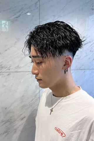 ショート メンズ ベイリコルド　アトリ 店長　宮城一真のヘアスタイル