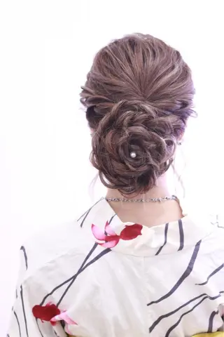ヘアアレンジ れん/ 羽エクステ/韓国風のヘアスタイル