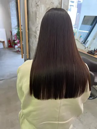 セミロング カラー パーマ ヘアアレンジ 【ヘアケア特化型】 newi天王寺のヘアスタイル