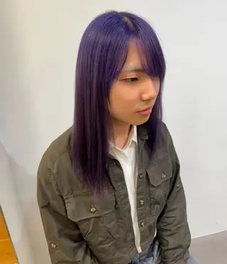 ロング カラー 井出 海月のヘアスタイル