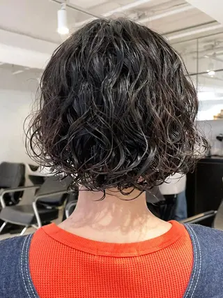 ミディアム ヘアアレンジ パーマ カラー ITbyALBUM 中野店のヘアスタイル