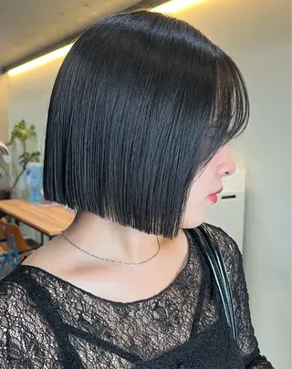 ショート カラー 韓国ボブ/ハッシュ カットKIRAのヘアスタイル