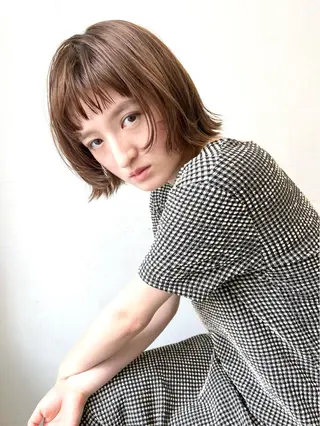 ミディアム カラー ヘアアレンジ HARU//原宿🤍 リピート率NO.1のヘアスタイル