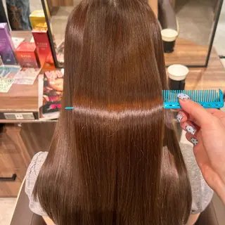 ロング カラー Chimomo 🩵ྀི縮毛矯正のヘアスタイル